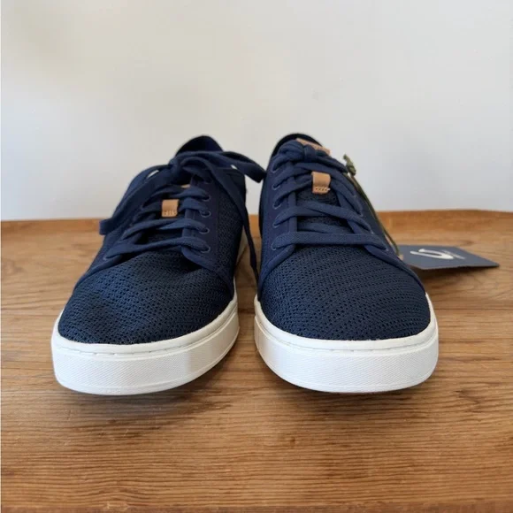NWT Olukai Pehuea Li Lightweight Tennis Shoes Blue Sneakers Navy Blue Women’s 11 - Picture 3 of 9